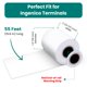 thumbnail image 2 of Papel térmico para recibos ReceiptPaperPro 57 mm x 55 ft, paquete de 10, 2 of 6