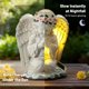 thumbnail image 4 of Figurilla IDEA SHOW Ángel Solar con Luz LED para Exterior, 4 of 7