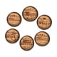 thumbnail image 3 of Juego De 6 Posavasos De Madera Para Bebidas, Para Mesa De Café, Estilo Rústico, Para Bar, 3 of 5