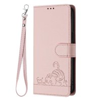 Funda Tipo Cartera Foxdock Para Samsung Galaxy A52S 5G Con Soporte, Ranuras, Rfid, Diseño De Gato