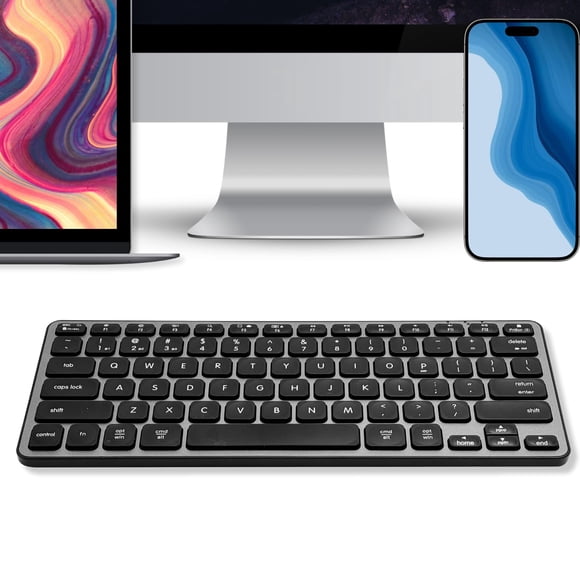 Macally BTMINIZKEY Teclado Bluetooth inalámbrico multidispositivo