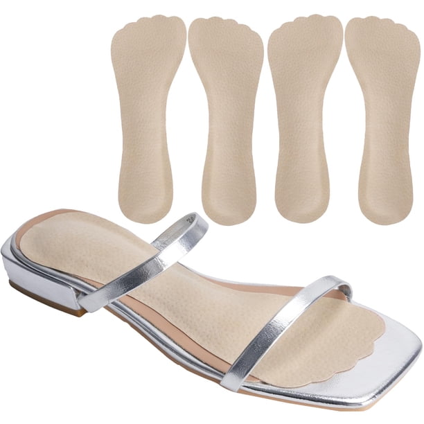 Plantillas Takpre de piel de cerdo de tacón alto para mujer, antideslizantes, talla S 5-8, 4 unidades