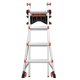 thumbnail image 3 of Estante de almacenamiento con forma de escalera Little Giant 15097, negro/naranja, 3 of 5