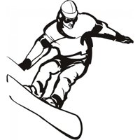 Rienda Libre Graphics - Decomural Snowboard Jump Extreme Sport Ws-17200