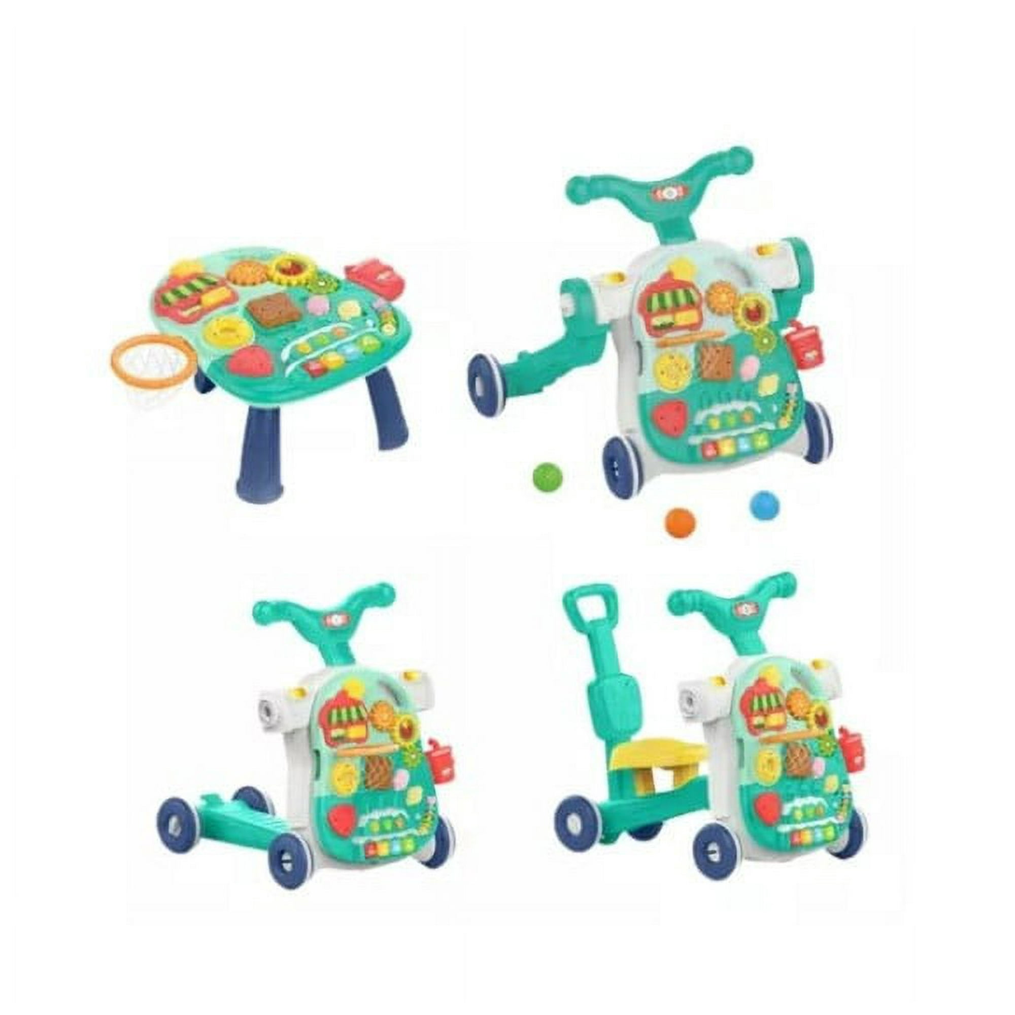 Huanger - Caminadora Corre Pasillos 4 En 1 Multifuncional Con Música Verde