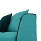 thumbnail image 3 of Seccional Valencia Chenille Tipo Lino Turquesa 3 Cuerpos, 3 of 4