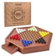 thumbnail image 1 of Juego de damas chinas AMEROUS de madera con almacenamiento, 60 canicas, 1 of 7