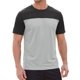 thumbnail image 1 of INSPIRE CHIC Camiseta de Hombre Raglán de Manga Corta para Verano, Camisetas de Gimnasio S Gris Claro, 1 of 5