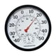 thumbnail image 3 of Temperatura de fuente fina Medidor de humedad Dispositivo de medición meteorológica Termómetro de higrómetro de carcasa negra resistente para la ofici, 3 of 5