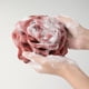 thumbnail image 3 of 1 pc Deep Cleaning Rose Bath Flower Ball - Exfoliating Pouf Ball for Soft and Smooth Skin, 3 of 4