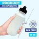 thumbnail image 5 of Botella 4E's Novelty 532 ml, pack de 22, blanca, sin BPA, 5 of 5