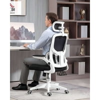 Imac Hogar - Silla Ergonómica De Oficina Con Apoyacabeza Blanca