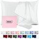 thumbnail image 1 of Fundas de almohada de seda Casbrove Mulberry Silk Soft White, paquete de 1 paquete, 1 of 7