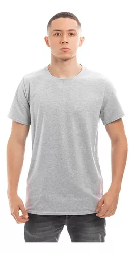 Creaprint - Polera Algodon Mc Hombre Gris Talla S