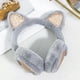 thumbnail image 5 of Orejeras de gato cálidas de invierno para mujer, lindas orejeras de gato, diadema de piel sintética para exteriores, 5 of 5