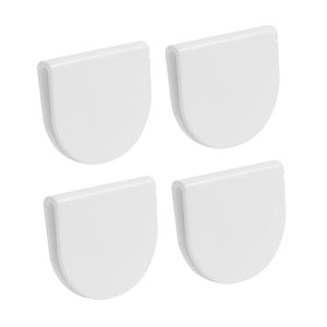 Magideal - 4 Piezas Clips Para Cortina De Ducha Clips Para Cortina De Ducha A Prueba De Viento Lado De La Ducha, Fácil Instalación, Blanco, Clips Para Cortina De