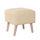 thumbnail image 1 of Pouf Burdeos Pu Beige, 1 of 1