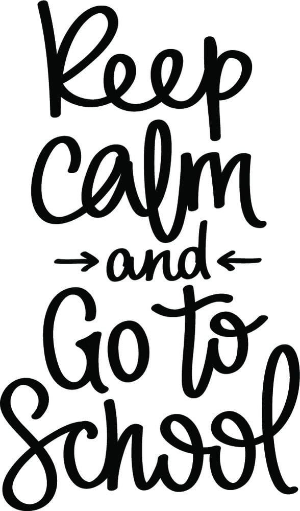 Rienda Libre Graphics - Decomural Go To School Keep Calm Ws-46411