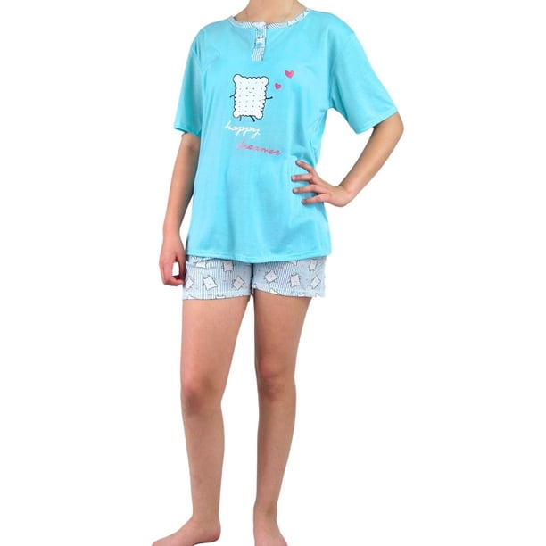 Pijama Mujer Verano Manga Corta y Short 497