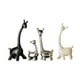 thumbnail image 5 of 4x Esculturas de jirafa Estatuas de animales Figuras de cerámica de la familia de jirafas, Decoraciones de mesa para estanterías Dormitorio Decoración, 5 of 5
