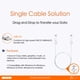 thumbnail image 4 of Cable USB j5create JUC100 para compartir datos, teclado y ratón, 4 of 6