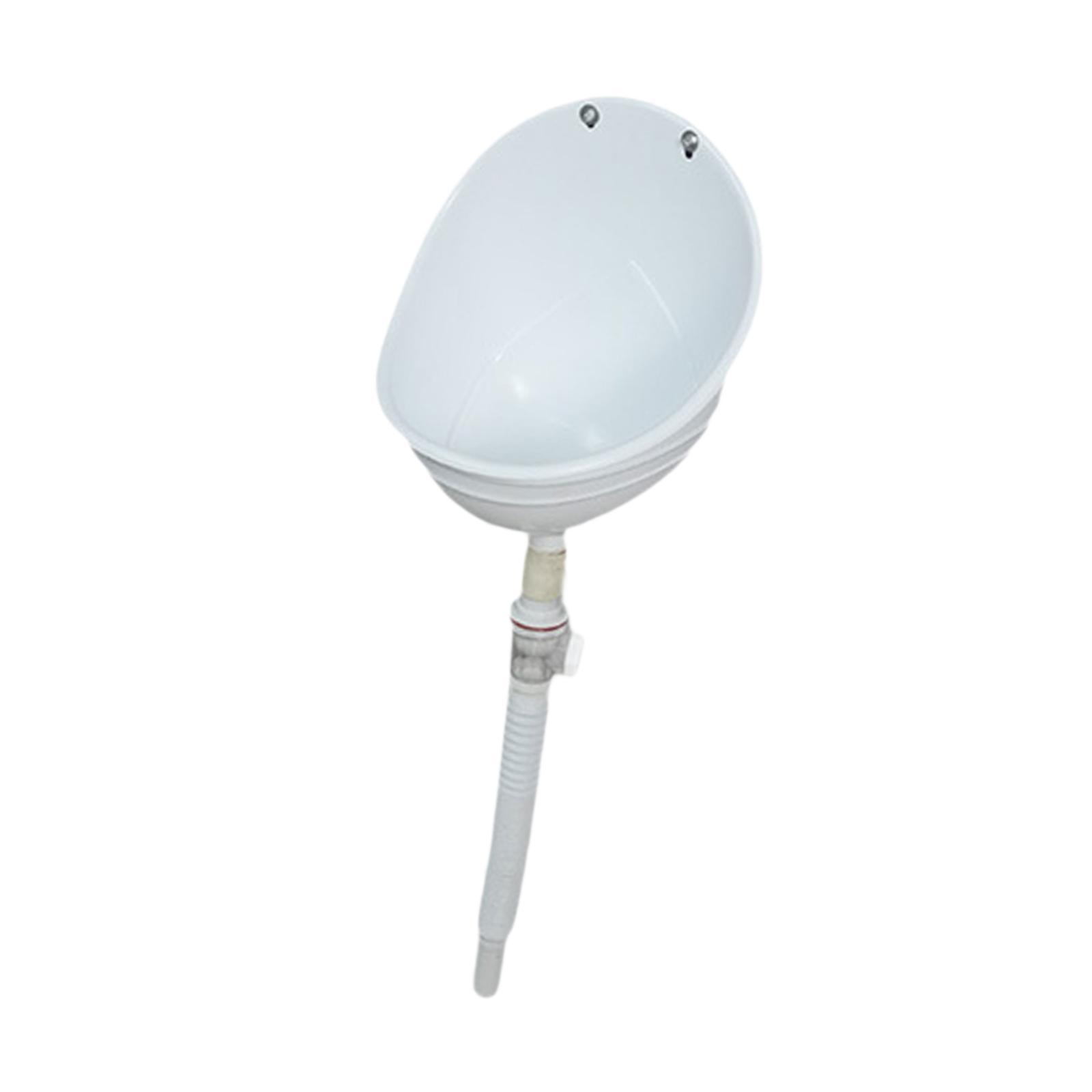 Magideal - Urinario Inodoro Orinal Soporte Urinario Desviador Urinario Vertical Pp Sin Descarga Instalación Rápida En Pared Estructura Sólida Y Fácil De Instalar Blanco