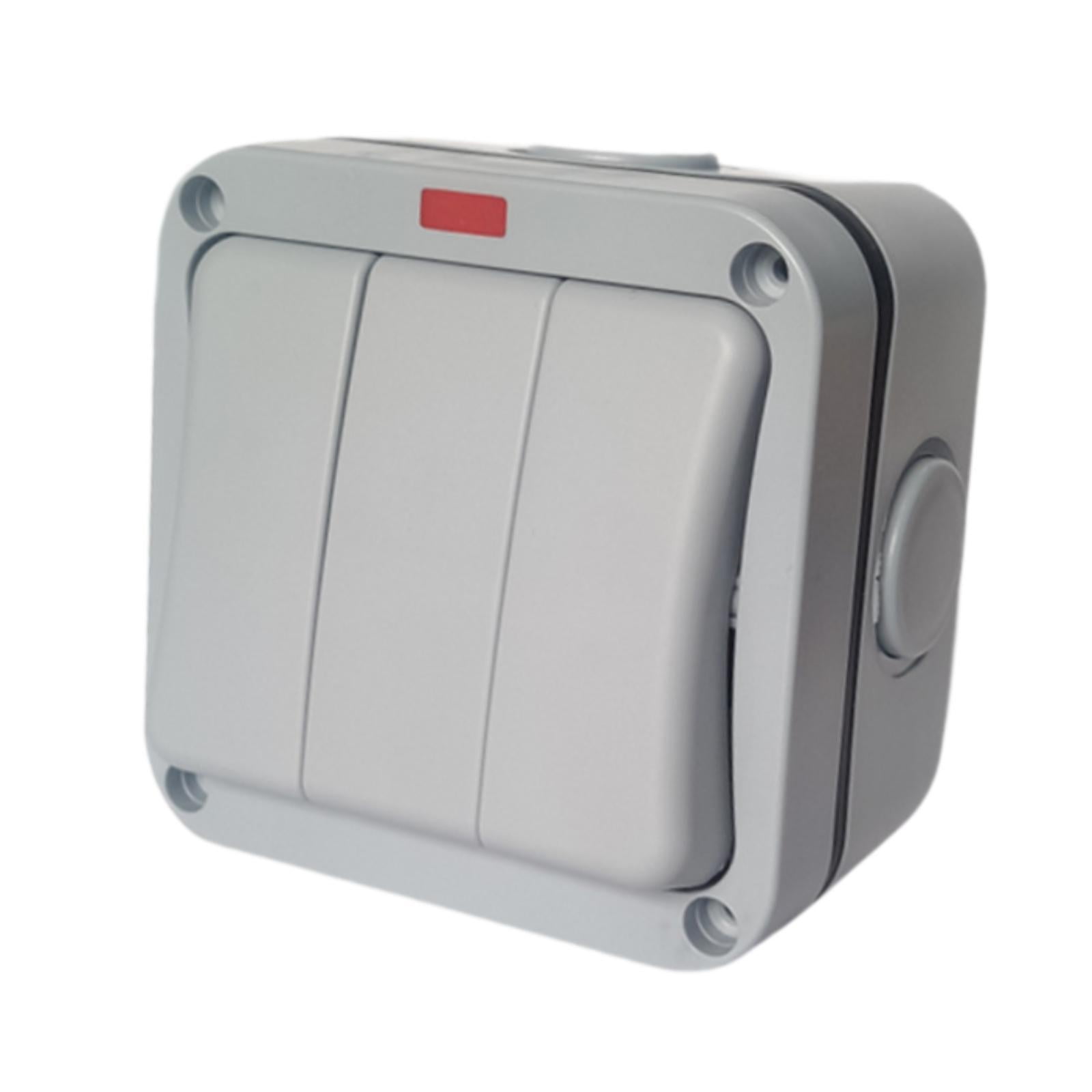 Magideal - Interruptor A Prueba De Agua Ip66 Interruptor Exterior Material Pp Resistente Interruptor Eléctrico Resistente Al Desgaste Interruptor De Pared Enchuf