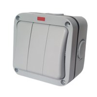 Magideal - Interruptor A Prueba De Agua Ip66 Interruptor Exterior Material Pp Resistente Interruptor Eléctrico Resistente Al Desgaste Interruptor De Pared Enchuf