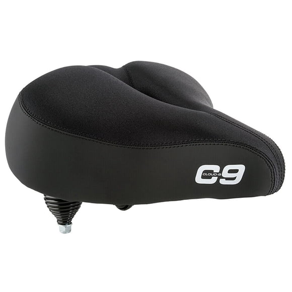 Asiento de bicicleta Cloud-9 27 × 27 cm con cubierta de lycra negra
