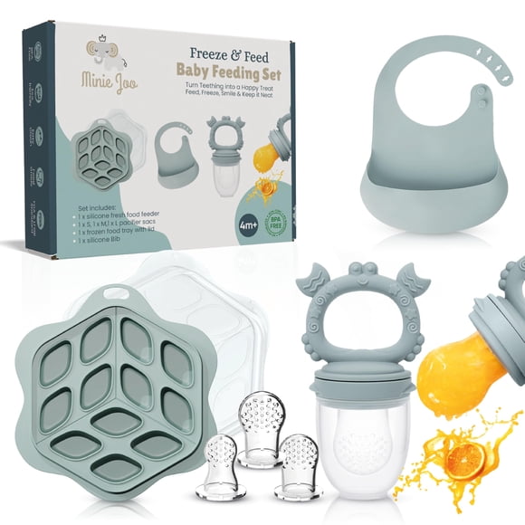Set De Alimentación Para Bebé 3 En 1 De Silicona Libre De Bpa