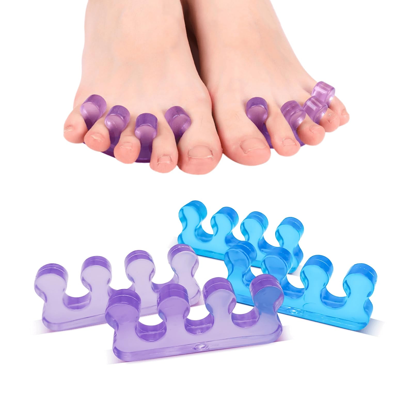 Separadores De Dedos Sunfatt Para Pedicura, Espaciadores De Dedos De Gel Para Mujer