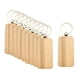 thumbnail image 5 of 10 Piezas En Blanco Llavero De Madera DIY Llaveros Estilo E 34x65mm, 5 of 5