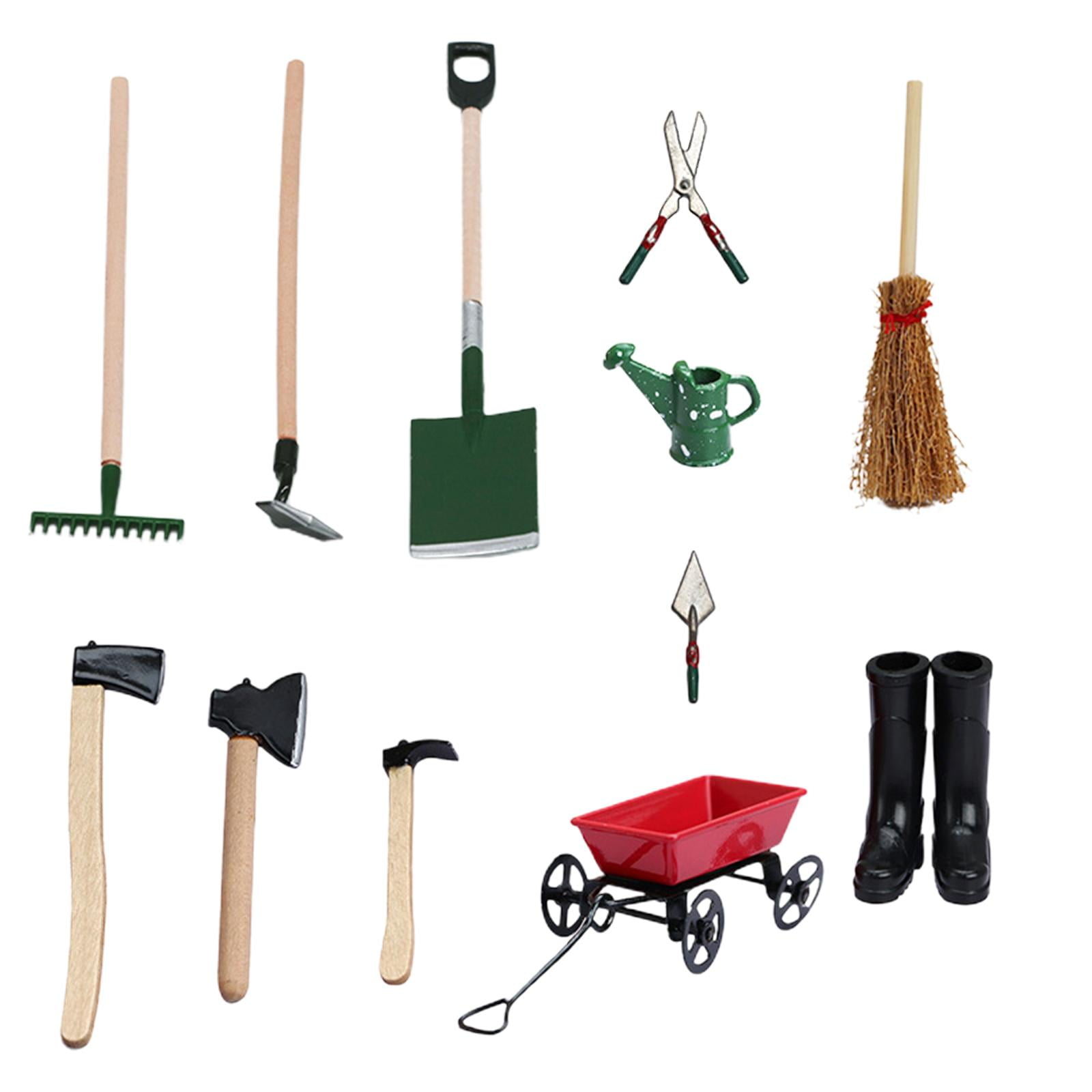 Magideal - 1:12th Herramientas De Jardín En Miniatura Juguete De Simulación Bjd Muñeca Accs Mini Implemento De Granja De Jardín Modelo Ornamento Para