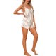 thumbnail image 4 of INSPIRE CHIC Conjunto de Pijamas de Satén para Mujer, Ropa de Dormir sin Mangas y Corta, Estampado de Flores, Encaje Dorado, Lencería Sexy, Conjunto de Camisola y Pantalones Cortos, L Champán, 4 of 6