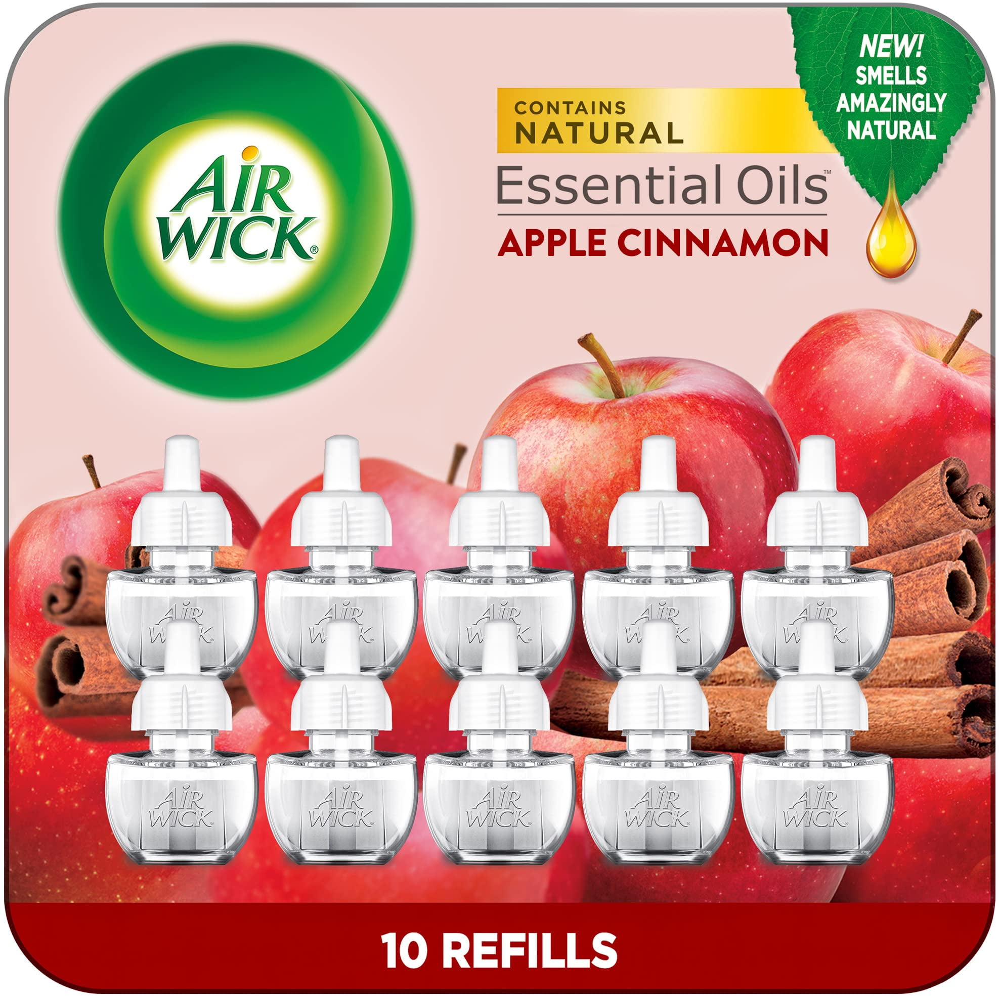 Recambio De Aceite Perfumado Air Wick Plug In, Manzana Y Canela, 10 Unidades