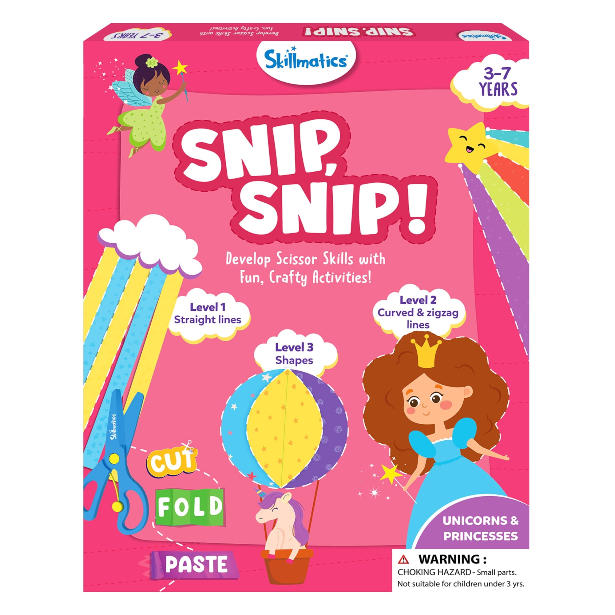 Kit De Arte Y Artesanía Skillmatics Para Cortar Unicornios Y Princesas