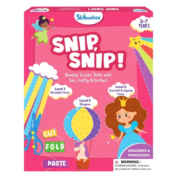 Kit de arte y artesanía Skillmatics para cortar unicornios y princesas