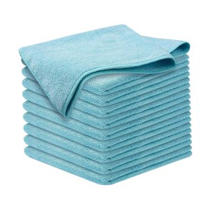 Magideal - 10 Paños De Limpieza De Microfibra, Toalla Para Limpiar Platos Húmedos Y Secos, Toalla De Cocina Absorbente, Ollas De Oficina Y Paños Para Lavar Plato Gris