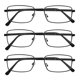 thumbnail image 2 of Set de 3 gafas de lectura Success Eyewear, color negro, Magnificación 1.5, 2 of 4