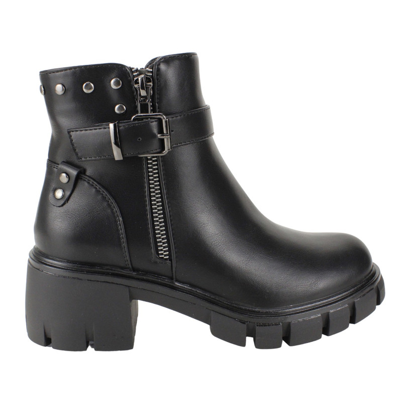 Botín Agua De Coco Militar Negro