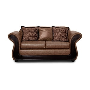 Adonis Leudh - Sofá 2 Personas Palermo Envejecido Café Claro