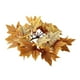thumbnail image 3 of Hojas De Arce Corona De Otoño Corona De Velas Anillo De Vela Para Pared Día De Acción De Gracias Naranja, 3 of 3