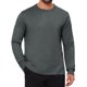thumbnail image 1 of INSPIRE CHIC Suéter de Punto Suave de Cuello Redondo de Manga Larga Clásico de Color Sólido para Hombre Talla L Gris Oscuro, 1 of 6