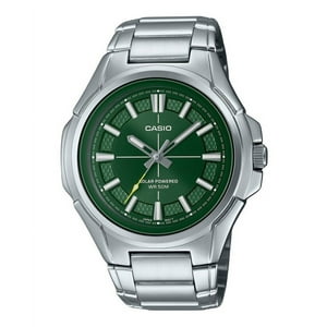 Reloj Casio Standard Analog Stainless Steel Green Dial Solar Mtp-Rs100D-3Av Men'S Watch