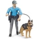 thumbnail image 1 of Figura de acción Bruder bworld Policeman con perro 10,9 cm, 1 of 6