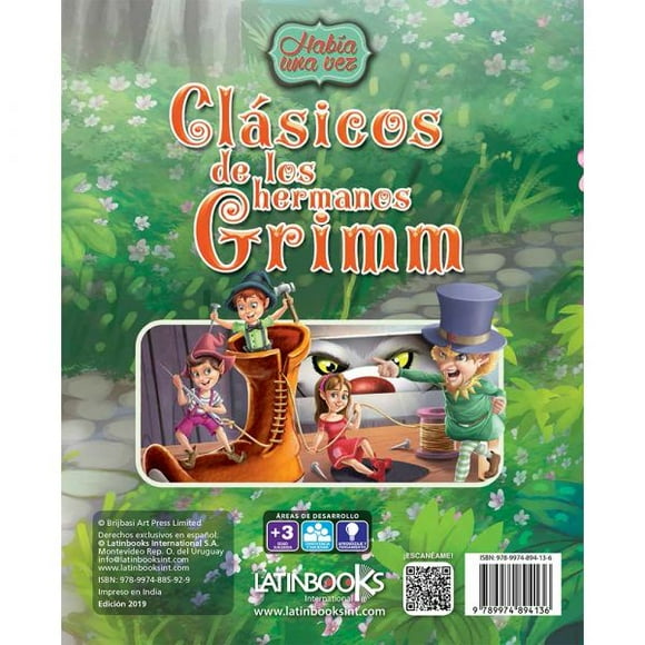 Libro CLÁSICOS DE LOS HERMANOS GRIMM