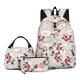 thumbnail image 1 of 3 Piece Fashion Cute Student School Bag, With lunch Box Bag,Lightweight Large Capacity Zipper Backpack Woman and Man, Unisex, 1 of 3