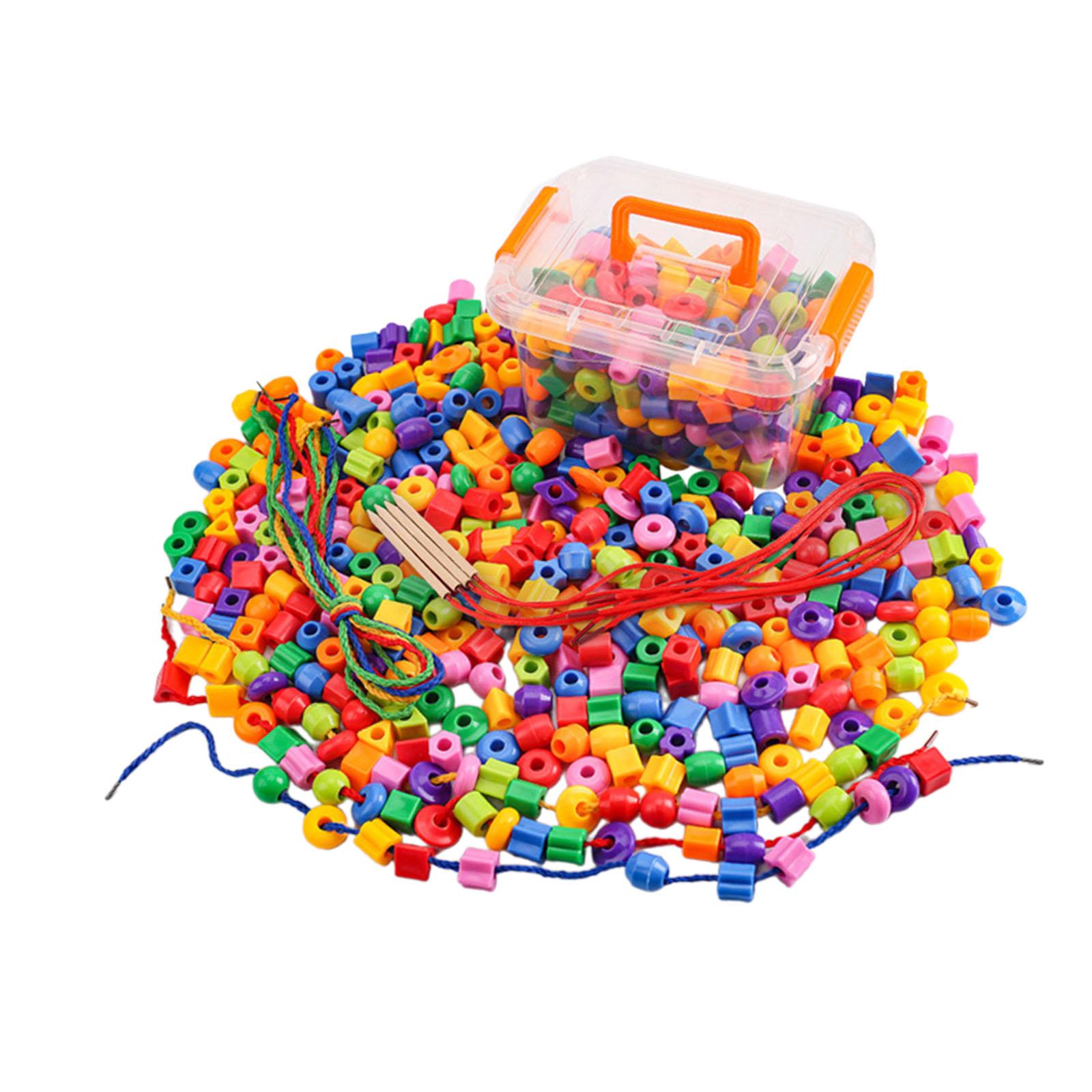 Bothyi - Juego De Bloques De Patrones Con Cuentas Para Atar, Juguete Para Desarrollar La Motricidad Fina Para Niños De 3, 4 Y 5 Años, 160 Cuentas