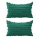 thumbnail image 1 of Funda de almohada de 2 piezas con ribete bohemio, de algodón y lino, para sofá, estilo rústico, para sala de estar, 30 x 50 cm, 1 of 5