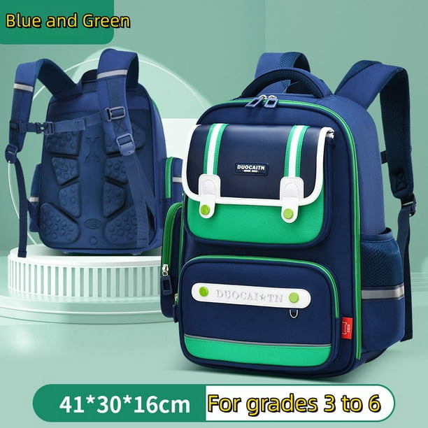 New Primary School Children British Style Shoulders Backpack 1-6 Grades Boys and Girls Large Capacity Multi-Compartment Schoolba